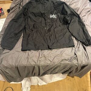 Men's Black Windbreaker Jacket